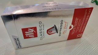 illy classico classic roast espresso illy  blend 100% arabica Coffee Nespresso unboxing 2021