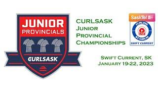 Logan Ede vs. Brandon Zuravloff - Draw 2 - CURLSASK Junior Men's Provincials