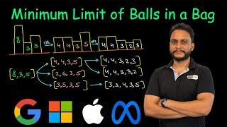 Minimum Limit of Balls in a Bag | Leetcode 1760