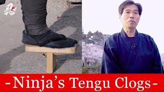 Ninja Training Methods using Tengu clogs(single-toothed clogs)