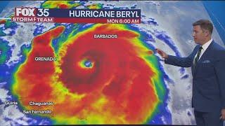 Hurricane Beryl nears Caribbean as Tropical Storm Chris makes landfall in Mexico