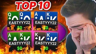 LOSING EVERY ALL-IN AT 100NL?! | Top 10 Hands Ep. 161