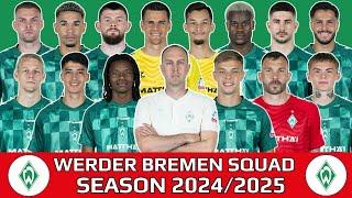 SV WERDER BREMEN FULL SQUAD FOR 2024/25 SEASON Ft. Skelly Alvero, Julian Malatini, Keke Topp