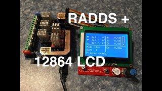 3D printer upgrade: DIY adapter converter PCB for RADDS and Full Graphic 12864 LCD