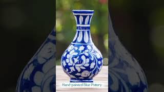 hand-painted Blue Pottery