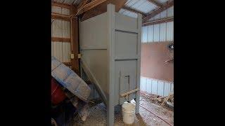 $100  DYI homemade 1 ton feed hopper  grain bin