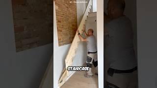 Man Designs Ingenious Foldable Stairs for His Home Renovation  #shorts #stairs #diy #diycrafts