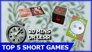 Top 5 Short Board Games (20 Minutes Or Less)