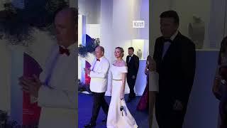 Le prince Albert de Monaco et la princesse Charlene arrivent au 75e Gala de la Croix rouge #monaco