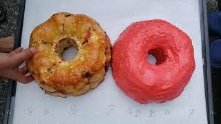 Vanilla bundt cake & Pizza pull apart bread. 8 year old birthday cake ideas.