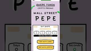 Wall Street Pepe (WEPE) $48Millions USDT Raised ..Presale about to ends Now. #Next1000X Gems ..