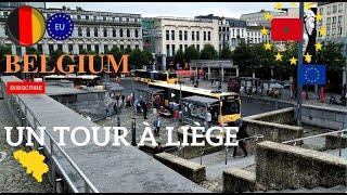 Tour dans la ville de Liège /Belgium, Gare , Centre Ville - 1ère Partie   جولة في مدينة لييج