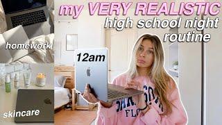 my REAL high school night routine | SENIOR year