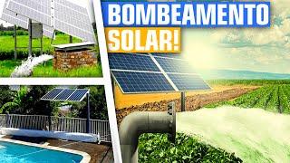 03 formas de BOMBEAR ÁGUA usando apenas ENERGIA SOLAR [BOMBEAMENTO SOLAR]