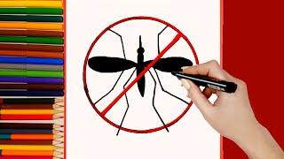 Como dibujar un Mosquito Paso a paso