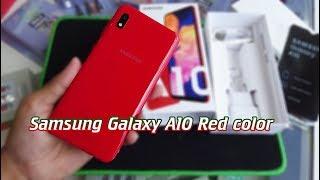 Samsung Galaxy A10 Red color unboxing