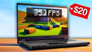 How I Optimized A $20 Laptop To ___ FPS in Minecraft