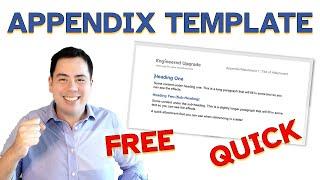 Appendix Template in Word: A Quick Guide for Professionals