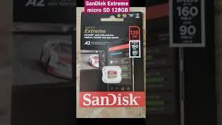 SanDisk Extreme MicroSD card 128 GB Read Speed160MB/s Write Speed 90 MB/s A2 for Faster App Loading