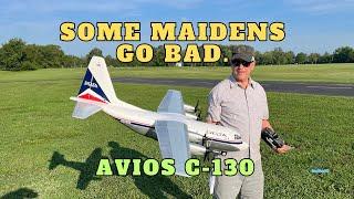 Beautiful Avios C-130 Delta Airlines maiden crash landing