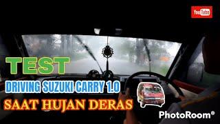 TEST Driving suzuki carry 1.0 Saat hujan derass||(CarryVLOG69)
