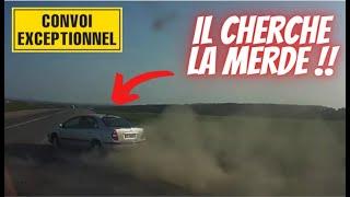 IL RAGE SUR UN CONVOI EXCEPTIONNEL  !!! Dashcam France