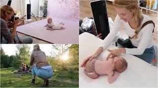 Week 4 - Behind the Scenes CAKE SMASH newborn and OUTDOOR FAMILY photoshoot - LIFE of a PHOTOGRAPHER