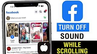 how to turn off refresh sound on facebook || facebook sound when scrolling iphone