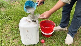 Creative ideas from 20 liter plastic can and cement / Casting pot from 20 liter plastic can