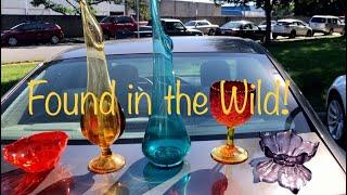 Thrifting for resale: MId-century Modern Glass Jackpot and my Story!