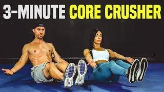 STRONG CORE 3-Minute Workout Challenge (Build ROCK Hard Abs)