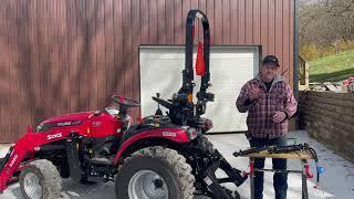  What is a hydraulic top link on a compact tractor used for?