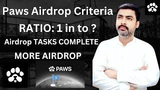 Paws Airdrop Criteria II Listing Date 31 January