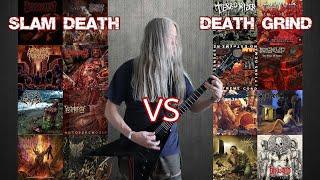 Slam Death  VS Death Grind (Ultimate Guitar Riffs Battle)