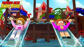 Roblox Waterpark With Molly & Daisy!