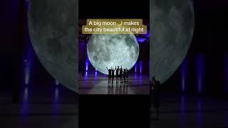 Big moon in the city  #funny #humor #city