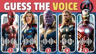 Guess The AVENGERS Character By Voice | Guess The Voice Quiz | Spider-man, Iron-man, Thor, Marvel