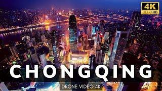 CHONGQING CITY CHINA 4K - Chongqing Incredible Infrastructure - Drone Video