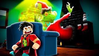 YILBAŞI CANAVARI BENİ KOVALADI!!  Roblox The Grinch Story