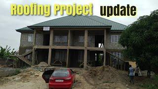 Building In Ghana  Update Roofing Projects  Start To Finish  | Affordable Price For Roofing (Wood