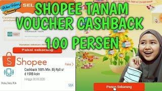 SHOPEE TANAM VOUCHER CASHBACK | CASHBACK 100 PERSEN SHOPEE