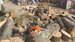 STIHL ms 360 & lamă de 45 cm cu lanț Stihl uzat.