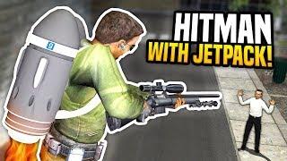 HITMAN USES JETPACK TO HELP TAKE OUT TARGETS - Gmod DarkRP | Advanced Hitman Roleplay!