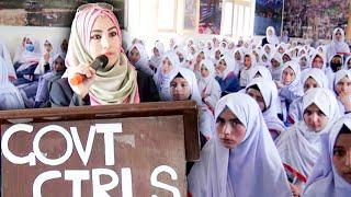 Anchor Person Mehwish Mumtaz Baig visit to Govt Girls KG School Skardu l Gilgit Baltistan