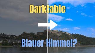 Darktable - Kräftiger blauer Himmel