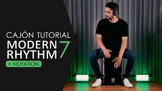 How to play alternative rock with cajon?( Rhythm 7 ) #alternativerock #cajon #rock #notation