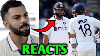 "Rohit is..." Virat Kohli talks about Rohit Sharma Test Batting | Virat Kohli Rohit Sharma WTC Final