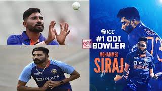 MOHAMMED SIRAJ BECOMES NO. 1 BOWLER IN MEN’S ODI PLAYER RANKINGS