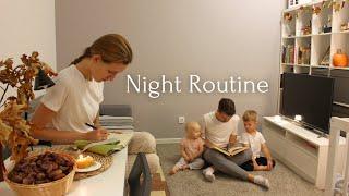 Evening routine of our family in a cozy apartment | Self-Care and Simple Cooking