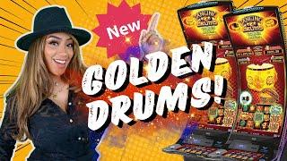 I Tried The NEW Dancing Drums Golden Drums Slots!  This Is What Happened